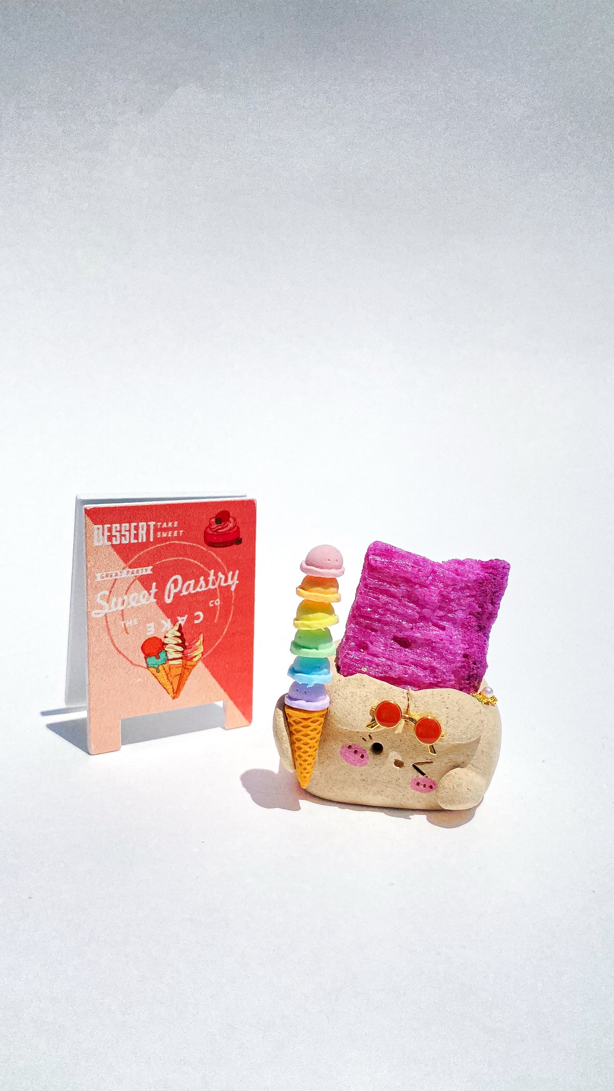 Little Joy-Joy Bean – Handmade Ruby Crystal Figurine