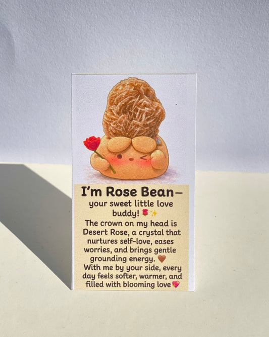 Rose Bean – Handmade Desert Rose Crystal Figurine