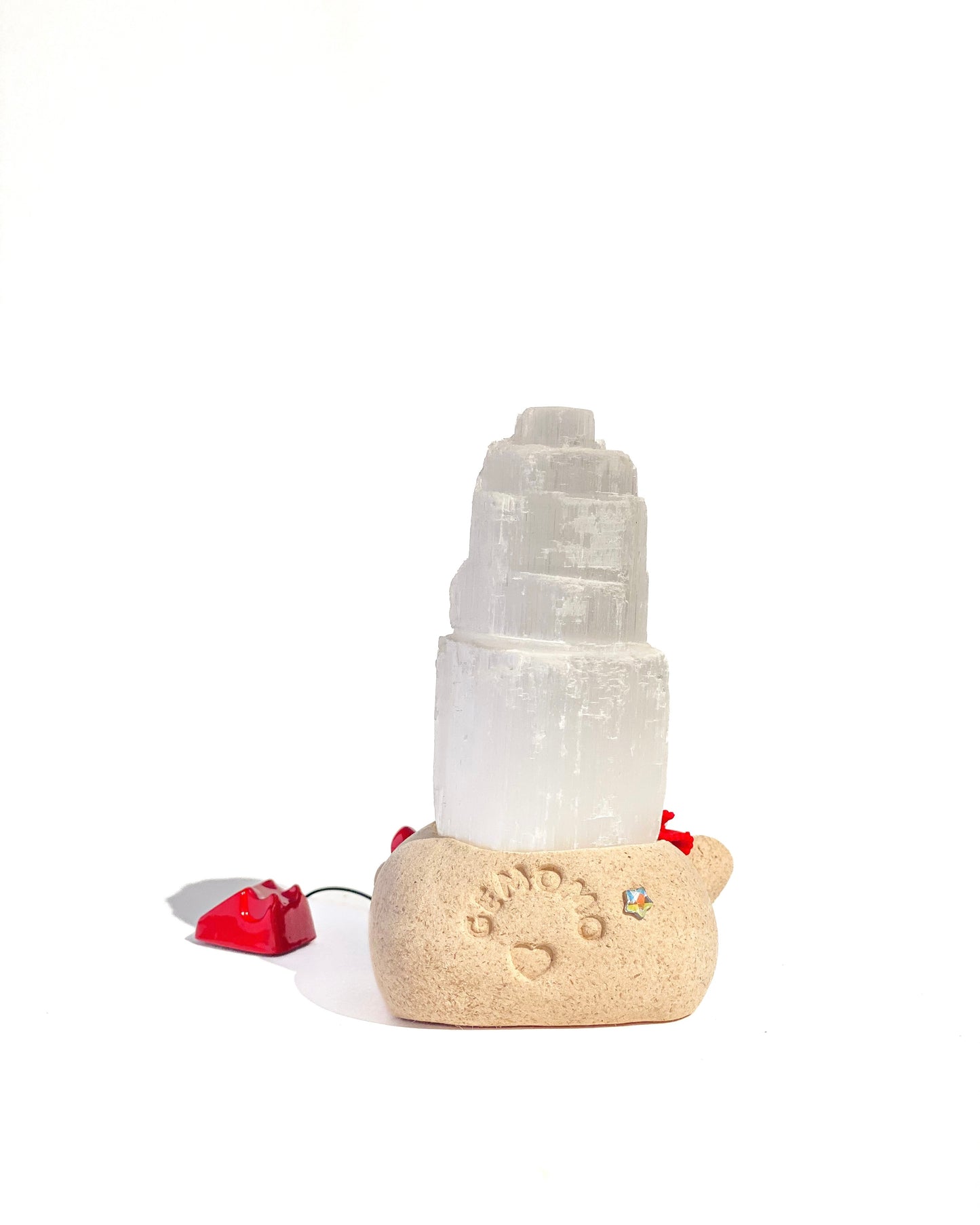 Care Bean – Handmade Selenite Tower Crystal Figurine