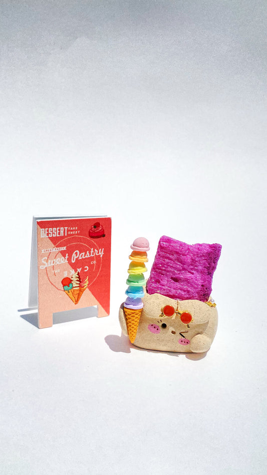 Little Joy-Joy Bean – Handmade Ruby Crystal Figurine