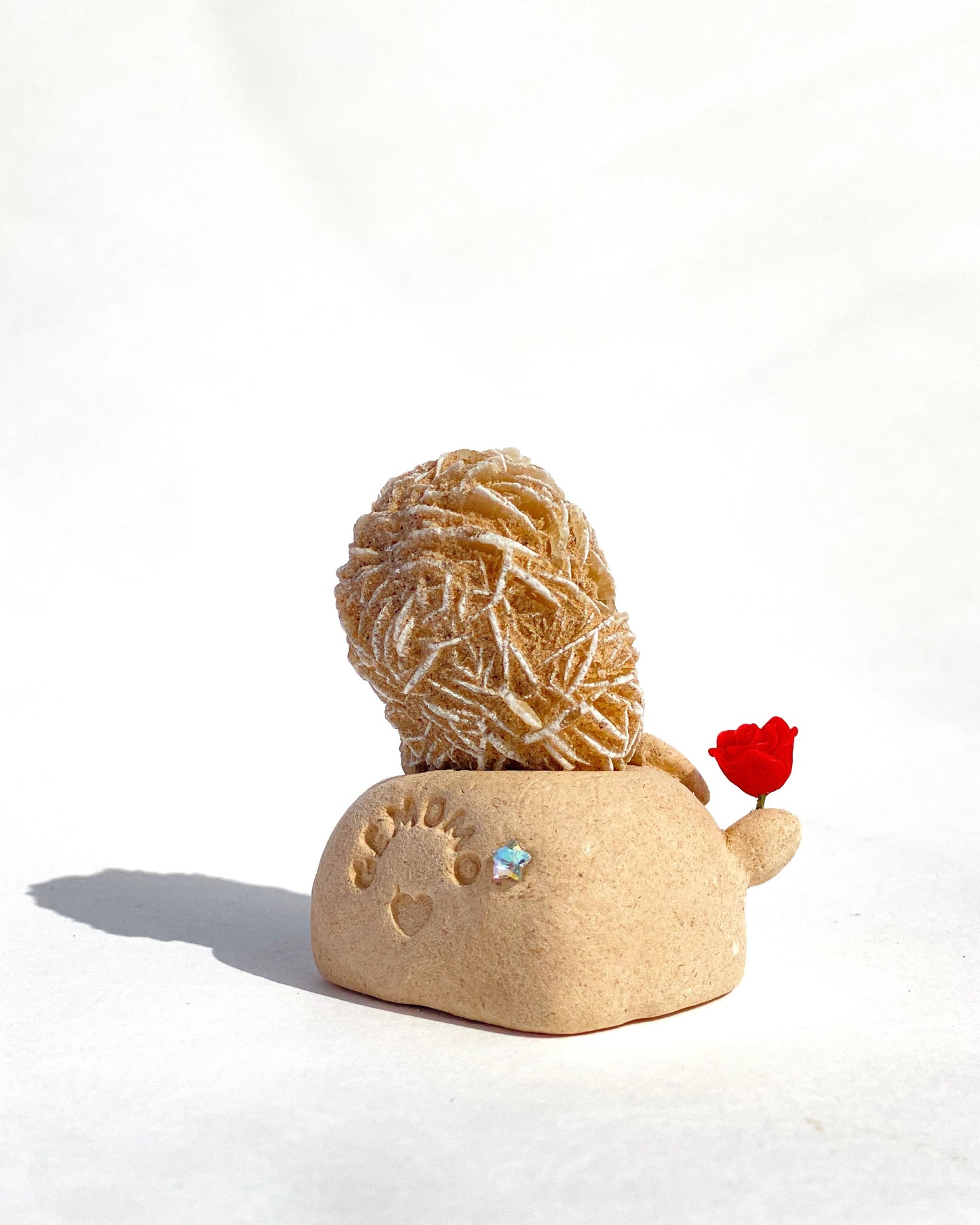 Rose Bean – Handmade Desert Rose Crystal Figurine