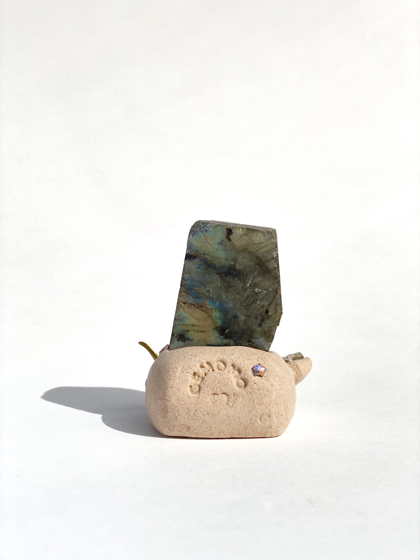 Wish Bean-Handmade Labradorite Crystal Figurine